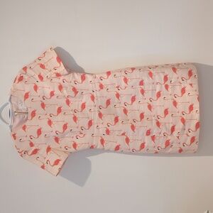 Flamingo print dress